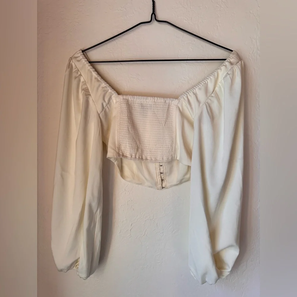 Urban Outfitters Balloon Sleeve Corset Top – Size M - Picture 4 of 6